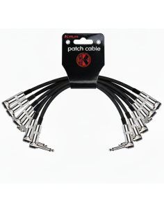 KIRLIN IPV6-243 Bk Set de 6 cables blindados ínter pedales