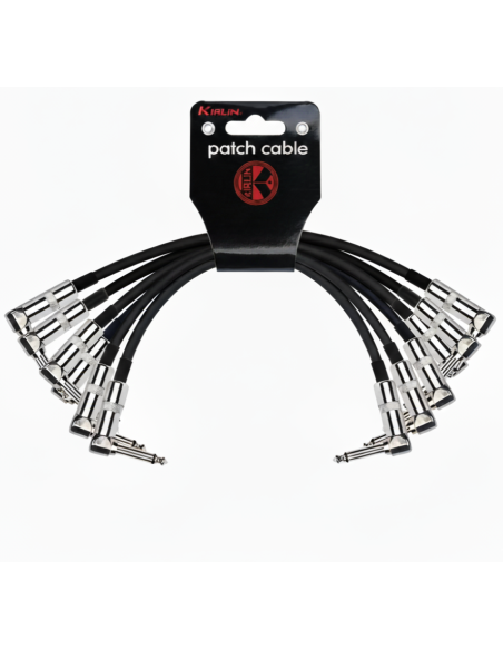 KIRLIN IPV6-243 Bk Set de 6 cables blindados ínter pedales