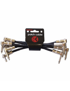 KIRLIN IPV6-243 Bk Set de 6 cables blindados ínter pedales 2