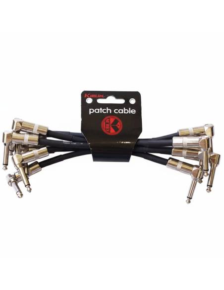 KIRLIN IPV6-243 Bk Set de 6 cables blindados ínter pedales